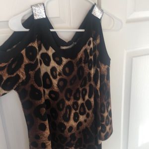 Diana Belle Leopard print top